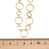 304 Stainless Steel 8MM and 12MM Ring Link Chain Necklaces NJEW-P343-02B-G-5