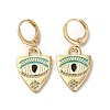 Horse Eye Real 18K Gold Plated Brass Dangle Leverback Earrings EJEW-Q797-24G-02-1