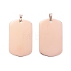 Ion Plating(IP) 304 Stainless Steel Pendants LS-STAS-I311-03A-RG-1
