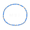 Minimalist Glass Seed Beads & Brass Beads Stretch Bracelets for Women BC0195-13-1
