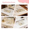 Transparent Glass Jewelry Organizer Display Cases with Metal Frame AJEW-WH0410-465B-7