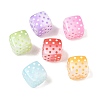 Printed Acrylic European Beads AC-CBA4EF4-07-1