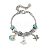 Ocean Theme European Beads Charm Bracelets BJEW-JB13949-2