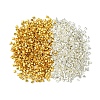 1200Pcs 2 Colors Brass Crimp Beads KK-FS0001-37-1