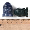 Natural Mixed Gemstone Carved Buddha Figurines DJEW-M015-01-3