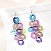 430 Stainless Steel Dangle Earrings EJEW-B157-01C-1