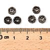 Brass Rhinestone Spacer Beads RB-A014-L6mm-01B-2