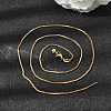 1.2MM Unisex 304 Stainless Steel Box Chain Necklaces NJEW-P356-12G-1