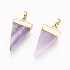 Natural Amethyst Pendants G-E493-O04-G-1