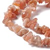 Natural Sunstone Chip Bead Strands G-M205-67-5