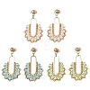 3 Pairs 3 Colors 304 Stainless Steel Dangle Stud Earring Sets for Women EJEW-MZ00756-2