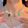 100Pcs 5 Colors Handmade Lampwork Pendants LAMP-DR0001-15-5