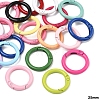 20Pcs Spray Painted Eco-Friendly Alloy Spring Gate Rings FIND-YW0017-98-1