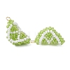 Glass Seed Beaded Fruit Pendants PALLOY-MZ00894-2