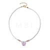 Glass Beads Necklaces NJEW-JN04725-5