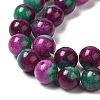 Natural Dyed Jade Beads Strands G-M402-C04-05-3