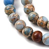 Dyed Natural Regalite/Imperial Jasper/Sea Sediment Jasper Beads Strands G-B124-C02-15-4