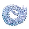 Baking Paint Transparent Glass Beads Strands DGLA-A035-T10mm-A06-3