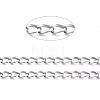 Tarnish Resistant 304 Stainless Steel Curb Chains CHS-P010-02P-3