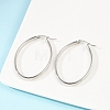 Non-Tarnish 304 Stainless Steel Hoop Earrings EJEW-L232-003A-P-4