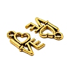 For Valentine's Day Tibetan Style Alloy Antique Golden Charms GLF0299Y-2