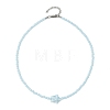 3Pcs 3 Colors Ocean Handmade Porcelain Starfish Glass Beaded Necklaces for Women NJEW-JN06392-3