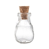 Oval Glass Bottle for Bead Containers X1-AJEW-R045-09-2