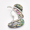 Mixed Shell Brooches/Pendants SHEL-S275-53B-2