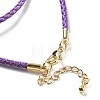 Polyester Cord Braided Bracelet Makings MAK-L043-03G-04-3