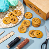 Olycraft 40Pcs Wood Buttons BUTT-OC0001-53A-5