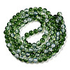 Transparent Crackle Baking Painted Glass Beads Strands X1-DGLA-T003-01A-04-2