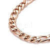 Ion Plating(IP)  304 Stainless Steel Chain Necklaces NJEW-A002-06RG-2