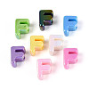 UV Plating Opaque Acrylic European Beads OACR-M027-03F-2
