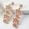 Mother's Day Alloy Rhinestone Dangle Stud Earrings WGC7371-01-1