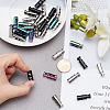 32Pcs 4 Colors Alloy Spring Cord Locks FIND-AR0002-06-3