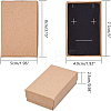 Kraft Paper Cardboard Jewelry Boxes CBOX-BC0001-09-3