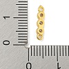 Brass Pave Cubic Zirconia Three Flat Round Links Connector Charms KK-P277-52A-A-5