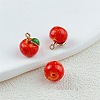 Fruit Alloy Enamel Charms LS-ENAM-P264-02C-G01-1