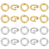 60Pcs 2 Colors Brass Open Jump Rings KK-BC0015-81-1