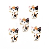 Alloy Enamel Pendants ENAM-M046-10G-F-4