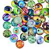 70Pcs Flatback Glass Cabochons for DIY Projects sgGGLA-SZ0001-33C-1