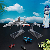 ABS Plastic Model Aircraft Display Stands ODIS-WH0079-041-4