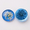 Handmade Glass Flat Back Cabochons X-GGLA-A004C-20mm-2