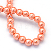 Baking Painted Pearlized Glass Pearl Round Bead Strands HY-Q003-10mm-77-4