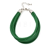 Microfiber Leather Multi-strand Cord Bracelets Makings FB-CBA983F-01P-13-1