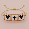 Religious Glass Seed Beads Link Bracelets XZ2027-2-1