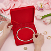 Velvet Pearl Necklace Storage Gift Boxes CON-WH0086-128A-3