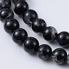 Natural Black Tourmaline Beads Strands X-G-F666-05A-6mm-3