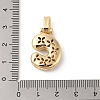 Brass Micro Pave Cubic Zirconia Pendants ZIRC-P121-01G-C-3