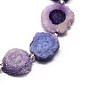 Natural Druzy Quartz Crystal Beads Strands G-F582-A02-3